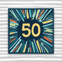 Male 50th Birthday Card, thumbnail 1 of 3