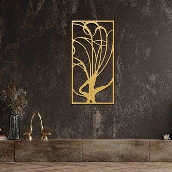 Modern Wooden Wall Abstract Sculpture Gift For Living Room Or Hallway, 4 of 9