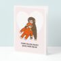 Cute Punch The Monkey Mother's Day Card, thumbnail 1 of 4