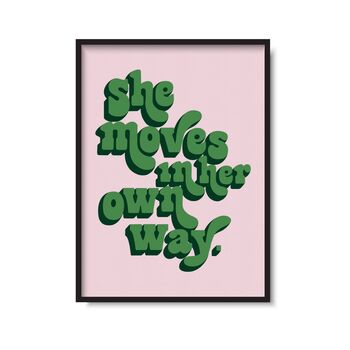 She Moves In Her Own Way Music Gift Print, 2 of 7