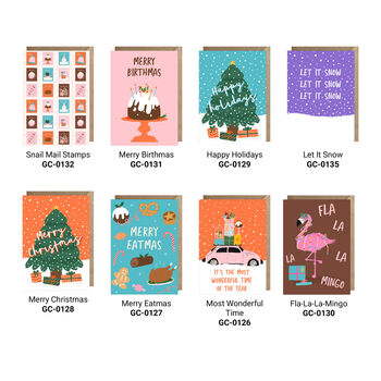 Pack Of Six Christmas Cards | Multipack Card Bundle, 3 of 5