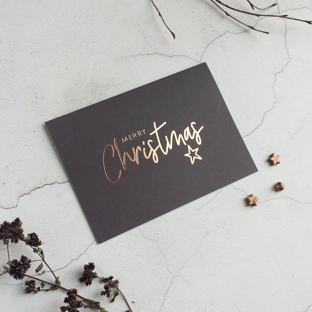 Luxury Gold Foil Christmas Cards By Paper Grace | notonthehighstreet.com