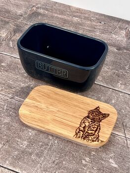 Cat Blue Butter Dish, 2 of 5