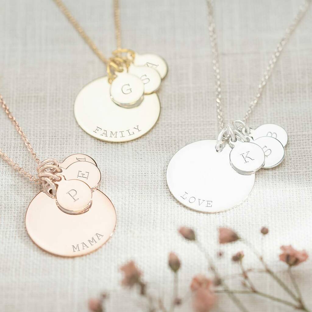 Sterling Silver Family Pendant Personalised Necklace, 1 of 10