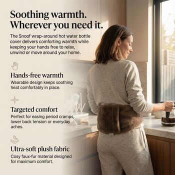 Wrap Around Hot Water Bottle And Cover, 3 of 12