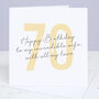 Wife 70th Birthday Card, thumbnail 6 of 6