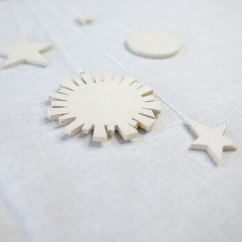 Ceramic Sun, Moon And Stars Wall Hanging, 5 of 5