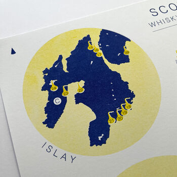 Risograph Scotland Whisky Distillery Map, 4 of 7