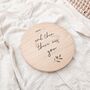‘And Then There Was You’ Plaque | Wooden Baby Announcement Sign, thumbnail 1 of 4