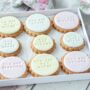 Personalised You Are Loved Affirmation Iced Biscuits 12, thumbnail 1 of 3
