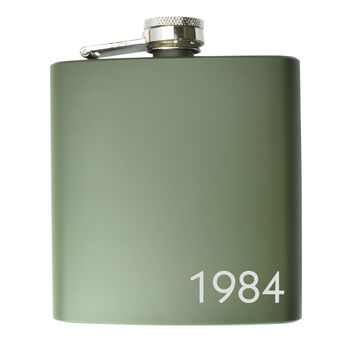Personalised Birth Year Hip Flask, 2 of 12