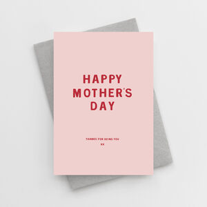 'Happy Mother's Day, Thanks For Being You' Card By Too Wordy