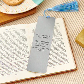 Personalised Father's Day Three Photo Bookmark, 3 of 3