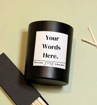 Personalised Your Words Her Custom Candle Gift, 2 of 4