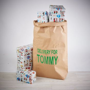 Personalised Christmas Paper Sack, 2 of 10