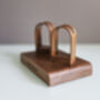 Luxury Walnut Double Glasses Stand Holder Personalised, thumbnail 4 of 7