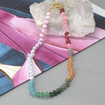 Tia Gemstone Necklace, 5 of 8