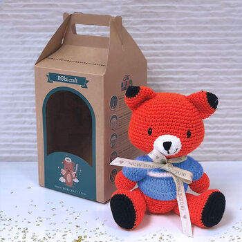 Personalised Fox First Teddy Bear, 2 of 8