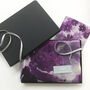 Plum Floral Print Soft Scarf Gift Boxed With Card, thumbnail 6 of 8