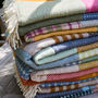 Extra Large Luxury Patchwork Wool Blanket, thumbnail 5 of 10