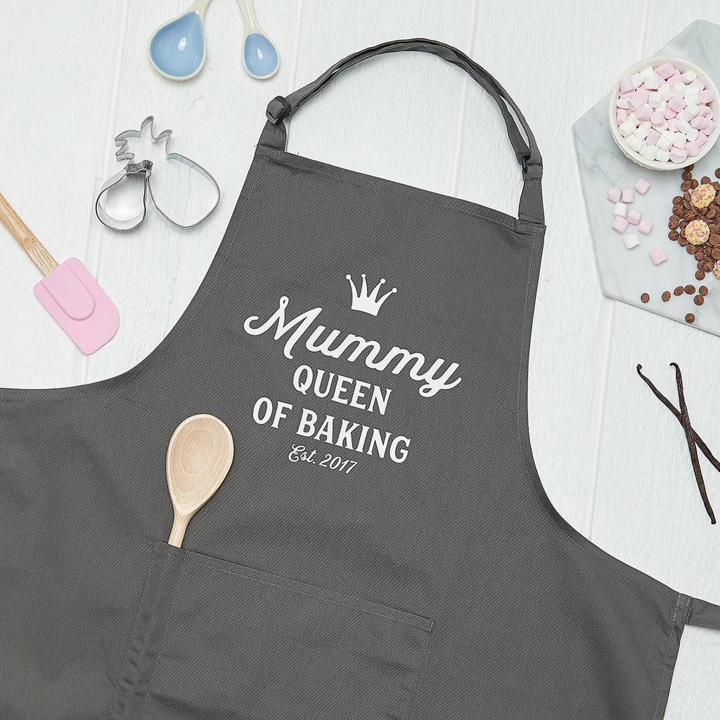 Personalised Queen Of Baking Kitchen Apron By Sundays Daughter 