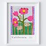 California Flower Market Art Print, thumbnail 2 of 2