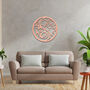 Circular Swirls Sun And Waves Wooden Wall Art Decor, thumbnail 5 of 9