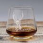 Personalised Whisky Glass With Deer Engraving, thumbnail 1 of 4