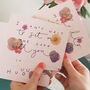 Pack Of Five Floral Friendship Postcards, thumbnail 3 of 4