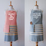 Personalised Cotton Apron And Tea Towel, Birthday Gift, thumbnail 5 of 12