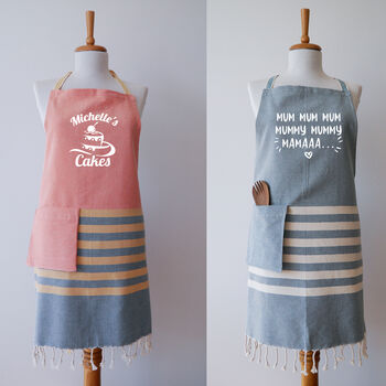 Personalised Cotton Apron And Tea Towel, Birthday Gift, 5 of 12