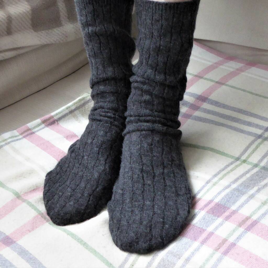 to manage vacuum Criticism 100% Cashmere Bed Socks By Plum & Ivory | notonthehighstreet.com