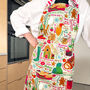 Christmas Foodie Unisex Cotton Apron With Front Pocket, thumbnail 3 of 11