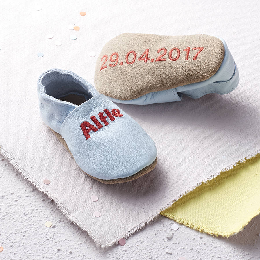personalized christening shoes