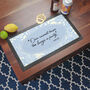 Personalised Classic Floral Quote Bar Mat, thumbnail 7 of 10