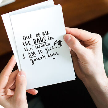 'Dad I Am So Glad You're Mine' Wallet Card, 6 of 9