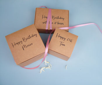 Brown Card Personalised Gift Boxes, 4 of 4
