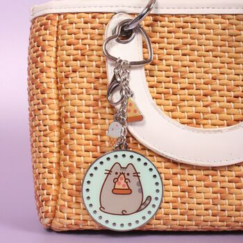 Pusheen The Cat Pizza Keyring With Mini Charms, 2 of 5