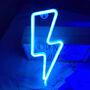 Lightning Shaped LED Neon Night Light, thumbnail 5 of 11