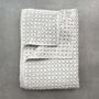 Otilly Hand Stitched Quilted Throw Ivory And Black, thumbnail 1 of 8