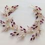 Burgundy Crystal Hair Vine, thumbnail 7 of 7