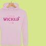 'A Little Bit Wicked' Glittery Teens/Adults Hoodie, thumbnail 4 of 12