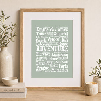 Personalised Word Art Print, 5 of 5