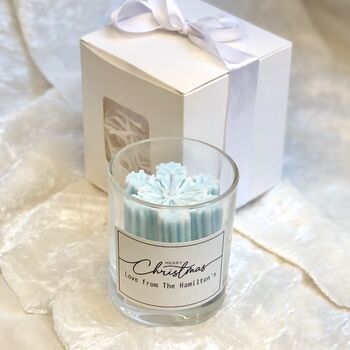 Christmas Gift Boxed Themed Candle Personalised Gift, 2 of 6