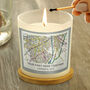 Personalised New Home Map Candle, thumbnail 3 of 8