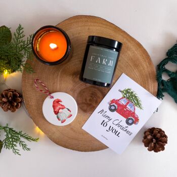 Personalised Christmas Gonk Candle Gift Set, 6 of 8