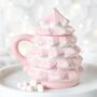 Pink Christmas Tree Mug, thumbnail 1 of 3