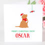 Personalised Cockapoo/Cavapoo Dog Christmas Card, thumbnail 5 of 5