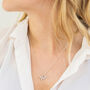 Sterling Silver Bee Necklace With Birthstone Charm, thumbnail 5 of 12