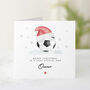 Personalised Football Son Christmas Card, thumbnail 1 of 3